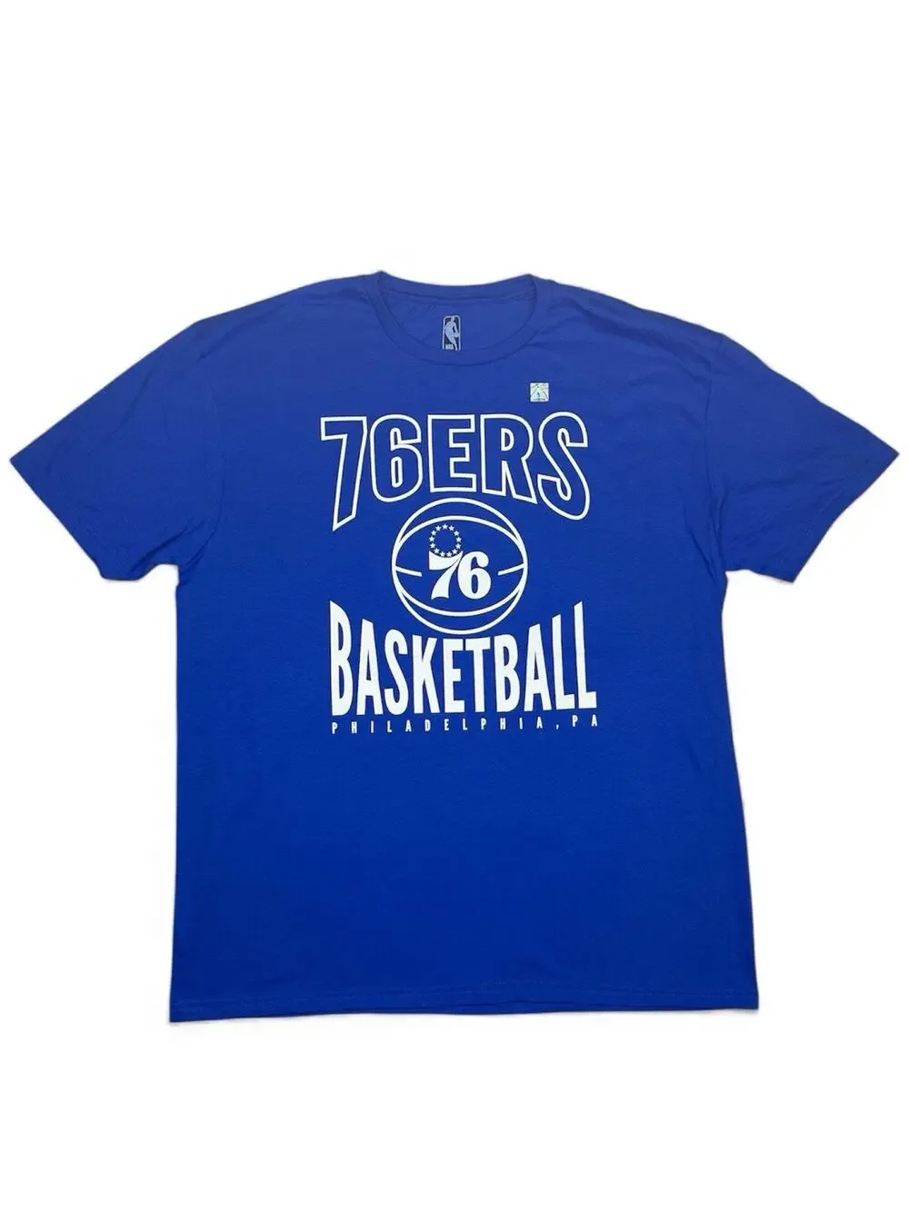 NBA Basketball Philadelphia 76ers Men’s Short Sleeve T-shirt/Size XL
